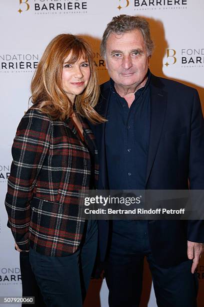 Actress Florence Pernel and her husband Patrick Rotman attend the Theater Price 2015 of Foundation Diane & Lucien Barriere, given to the Theater...