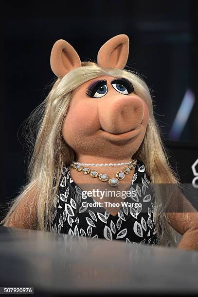 Miss Piggy attends AOL Build Speaker Series - Miss Piggy, "Up Late With Miss Piggy" at AOL Studios In New York on February 1, 2016 in New York City.