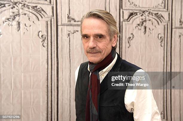 Jeremy Irons attends AOL Build Speaker Series - Jeremy Irons, "Race" at AOL Studios In New York on February 1, 2016 in New York City.