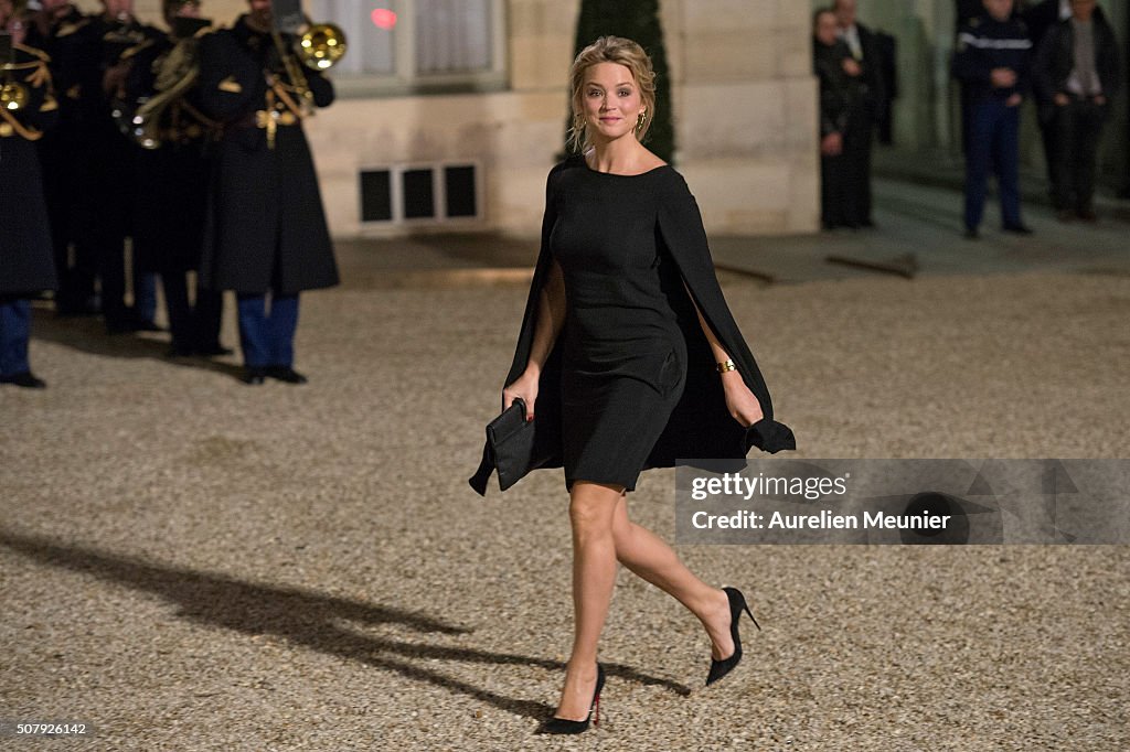 State Dinner in Honor of Raul Castro Ruz, President Of Cuba At Elysee Palace In Paris