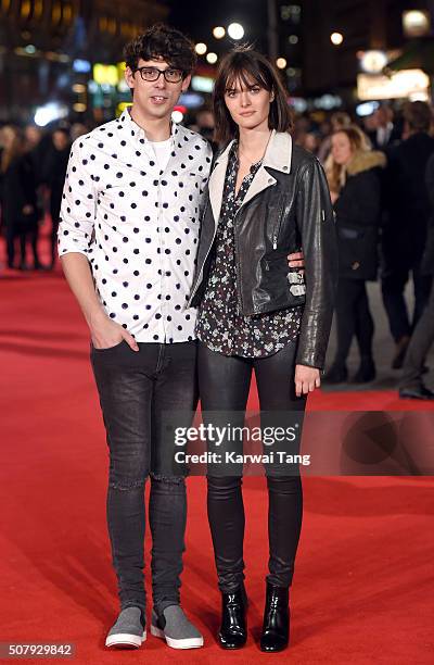 Matt Richardson and Sam Rolinson attend the European premiere of "Pride And Prejudice And Zombies" at the Vue West End on February 1, 2016 in London,...