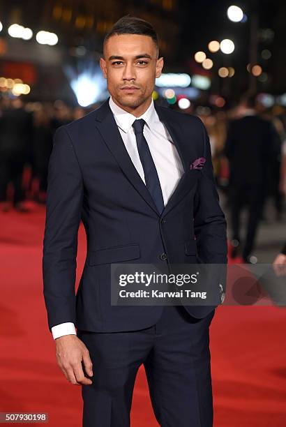 Scott Saunders attends the European premiere of "Pride And Prejudice And Zombies" at the Vue West End on February 1, 2016 in London, England.