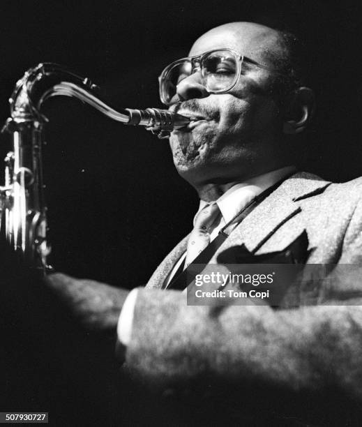 Photo of Benny Golson performing in Oakland, California. Circa 1986