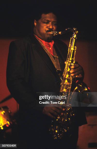 Photo of Houston Person performing in Oakland, California. Circa 1981