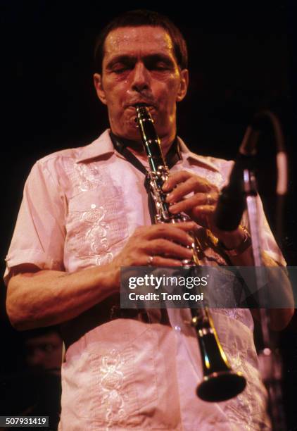 Musician Art Pepper performing in San Francisco, California circa 1980
