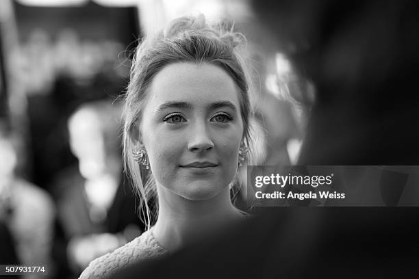 Actress Saoirse Ronan attends the 22nd Annual Screen Actors Guild Awards at The Shrine Auditorium on January 30, 2016 in Los Angeles, California.