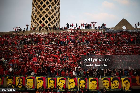 Al Ahly football team fans commemorate the Port Said Stadium riot ...