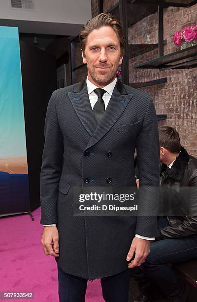 Henrik Lundqvist attends the Stephen F fashion show during New York Fashion Week Men's Fall/Winter 2016 on February 1, 2016 in New York City.