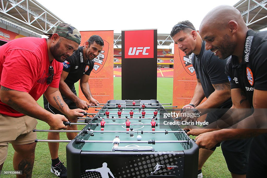 UFC Stars Meet Brisbane Roar Players