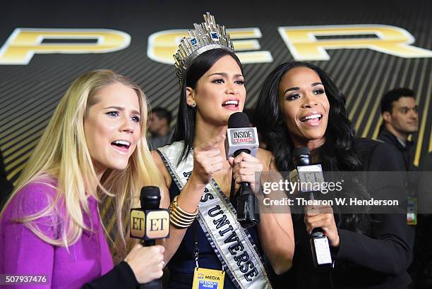 Miss Universe 2015 Pia Wurtzbach attends Super Bowl Opening Night Fueled by Gatorade at SAP Center on February 1, 2016 in San Jose, California.