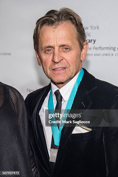 Event Honoree Mikhail Baryshnikov attends the The New York Public Library For The Performing Arts' 50th Anniversary Gala at The New York Public...