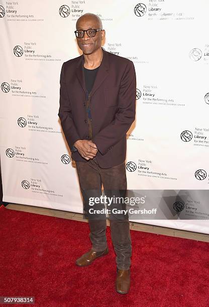 Choreographer Bill T. Jones attends the New York Public Library For The Performing Arts' 50th Anniversary gala at The New York Public Library -...