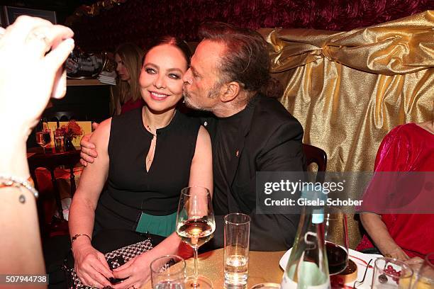 Ornella Muti and Franco Nero during the Lambertz Monday Night 2016 at Alter Wartesaal on February 1, 2016 in Cologne, Germany.