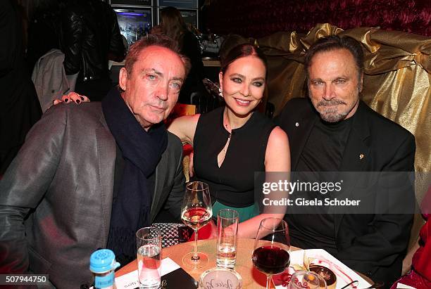 Udo Kier, Ornella Muti and Franco Nero during the Lambertz Monday Night 2016 at Alter Wartesaal on February 1, 2016 in Cologne, Germany.