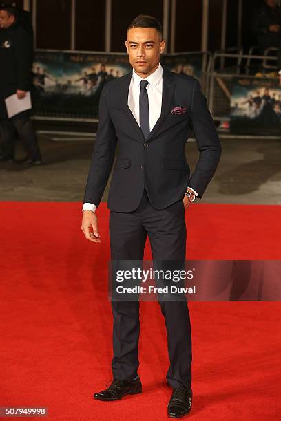 Scott Saunders attends the European premiere of "Pride And Prejudice And Zombies" at Vue West End on February 1, 2016 in London, England.