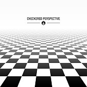 Checkered perspective background