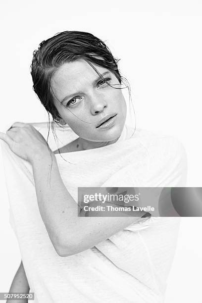 Actress Melanie Thierry is photographed for Self Assignment on November 27, 2015 in Paris, France.