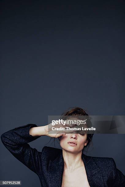 Actress Melanie Thierry is photographed for Self Assignment on November 27, 2015 in Paris, France.