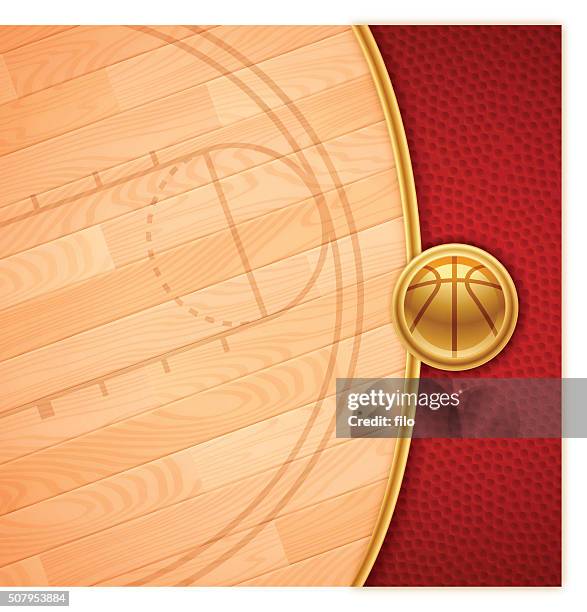 バスケットボールの背景 - 張り出し棚点のイラスト素材／クリップアート素材／マンガ素材��／アイコン素材