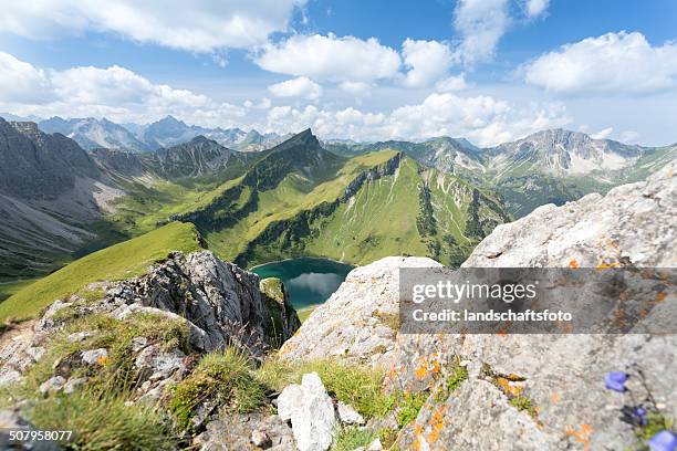 mountain lake - bergsee stock-fotos und bilder