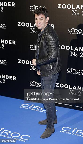 Arturo Valls attends the Madrid Fan Screening of the Paramount Pictures film 'Zoolander No. 2' at the Capitol Theater on February 1, 2016 in Madrid,...