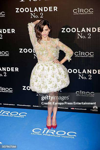 Macarena Gomez attends the Madrid Fan Screening of the Paramount Pictures film 'Zoolander No. 2' at the Capitol Theater on February 1, 2016 in...