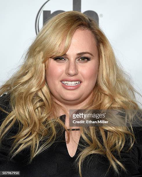 Actress Rebel Wilson attends the launch of Jennifer Lopez's residency "JENNIFER LOPEZ: ALL I HAVE" at Planet Hollywood Resort & Casino on January 20,...
