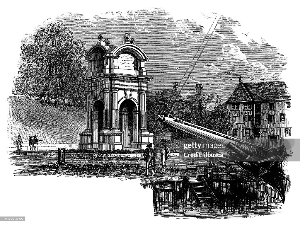Antique illustration of Plymouth rock