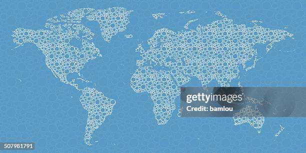 illustrazioni stock, clip art, cartoni animati e icone di tendenza di mappa del mondo e schizzi - materiale