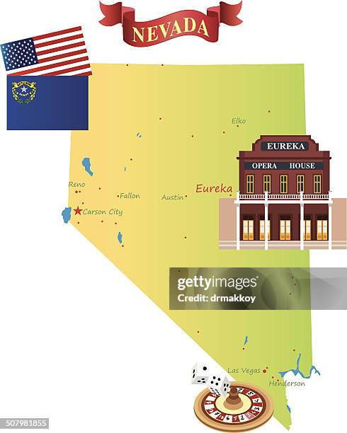 stockillustraties, clipart, cartoons en iconen met eureka city - henderson nevada