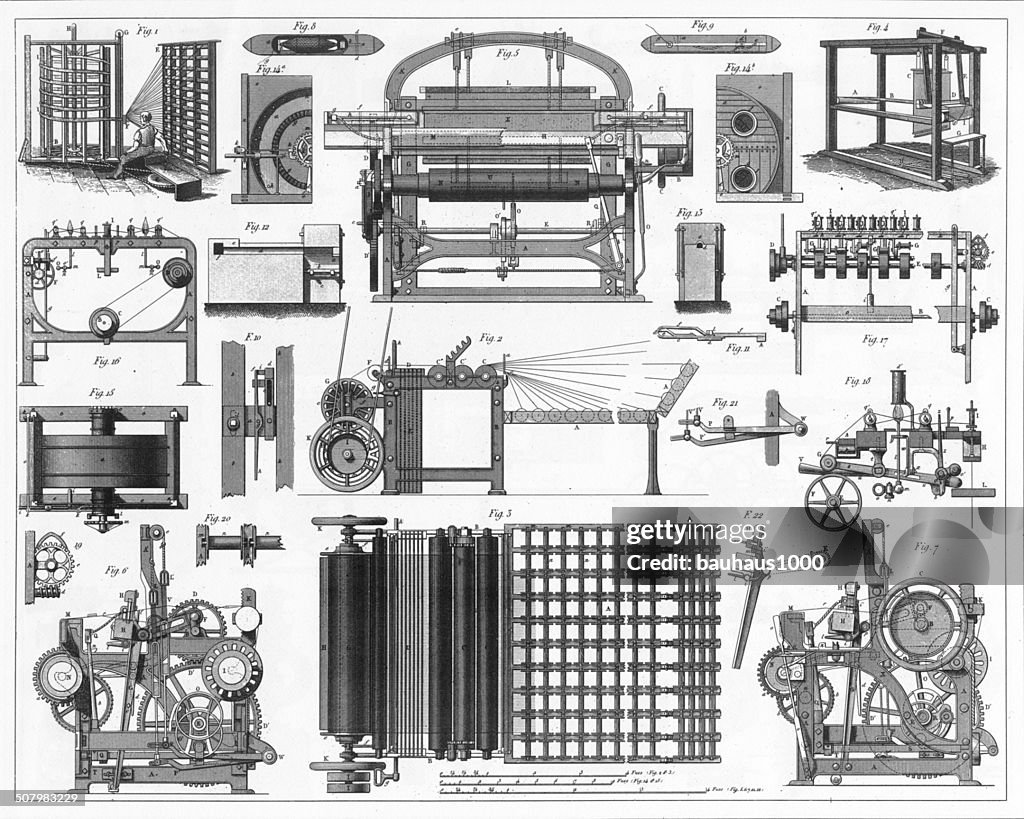 Weaving Equipment Engraving