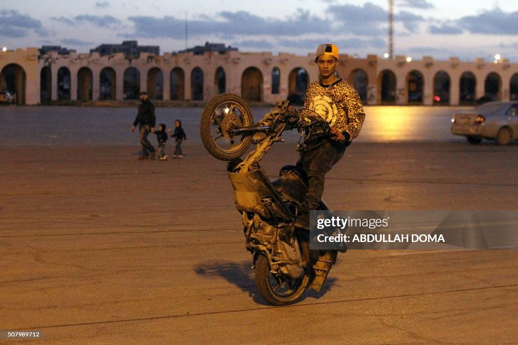 LIBYA-SOCIETY-MOTORBIKE