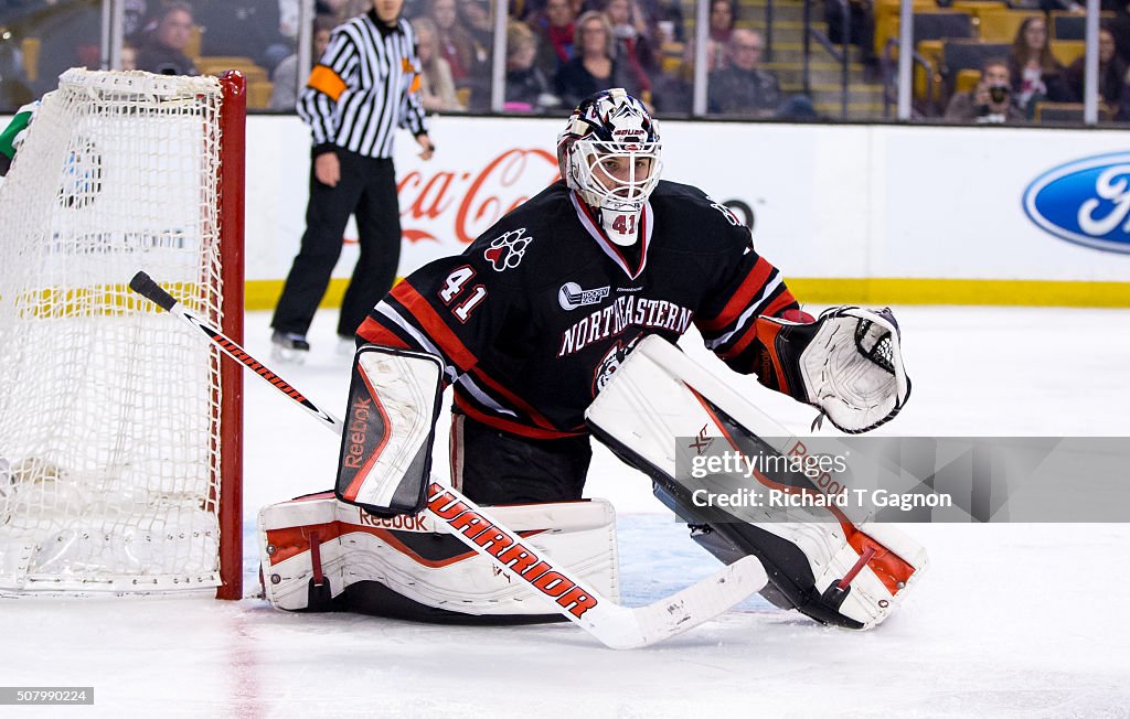 Ryan Ruck Ryan Ruck of the Northeastern Huskies tends goal against the Boston ...