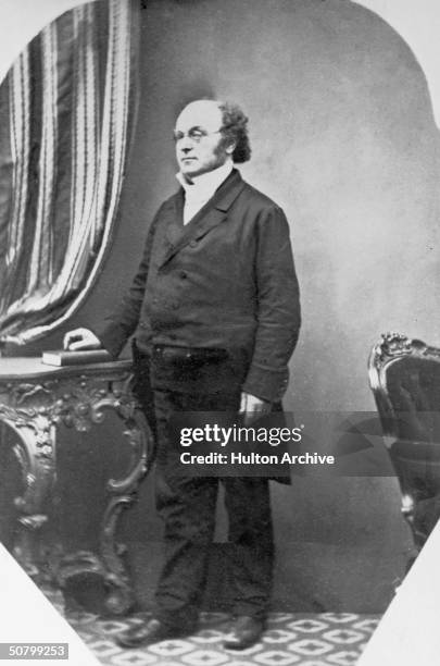 English mathematician Augustus De Morgan , circa 1840. In 1828 he became the first professor of mathematics at University College London.