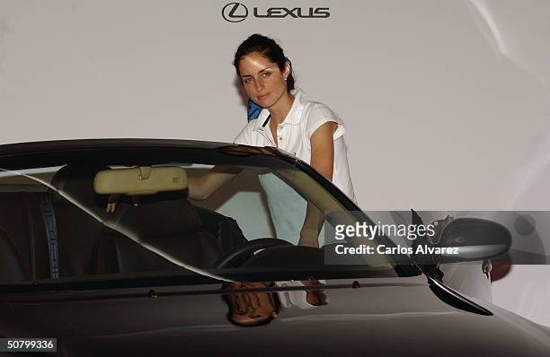 Carolina Adriana Herrera, daughter of Carolina Herrera, launches the new Lexus SC 430 CH car, designed especially for her, at Cenital Club May 4,...