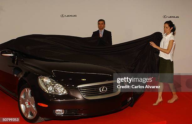 Carolina Adriana Herrera, daughter of Carolina Herrera, launches the new Lexus SC 430 CH car, designed especially for her, at Cenital Club May 4,...