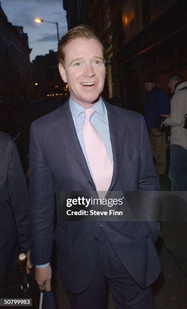 James Hewitt attends Attitude Magazine's 10th Birthday Party at The Atlantic Bar & Grill on May 4, 2004 in London.