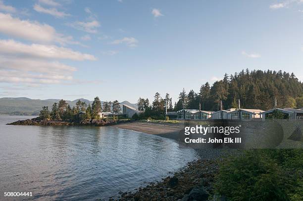 haida heritage center - queen charlotte islands stock pictures, royalty-free photos & images