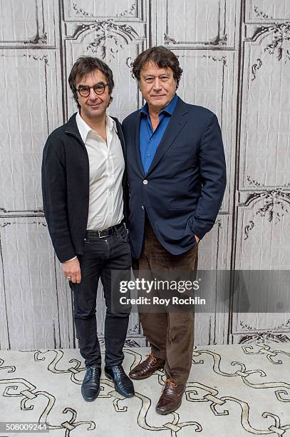 Director Atom Egoyan and producer Robert Lantos discuss their new film Remember at AOL Studios In New York on February 2, 2016 in New York City.