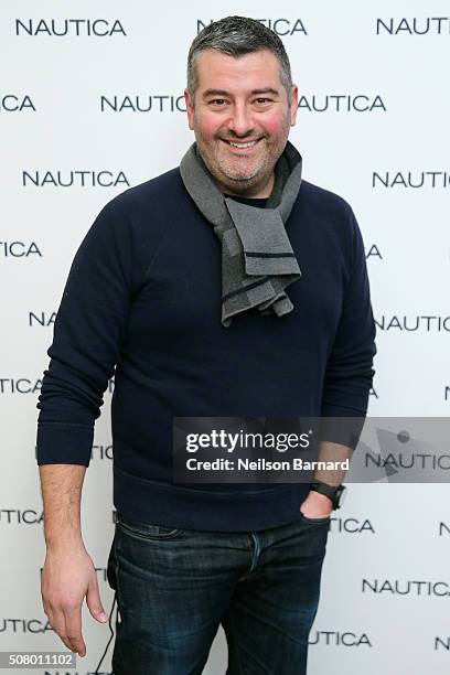 Steve Mcsween, Vice President Global Design Men's Nautica poses backstage at the Nautica Men's Fall 2016 fashion show during New York Fashion Week...