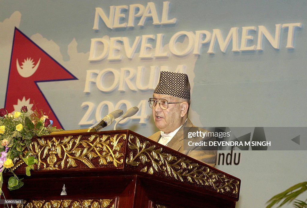 Nepalese Prime Minister Surya Bahadur Th