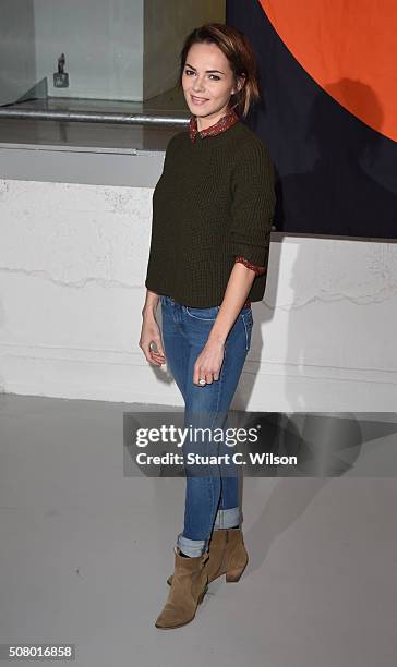 Kara Tointon arrives for Centrepoint's annual Ultimate Pub Quiz on February 2, 2016 in London, England.