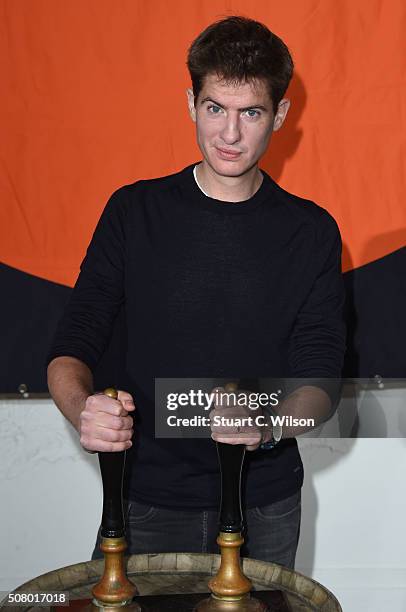 Matt Barber arrives for Centrepoint's annual Ultimate Pub Quiz on February 2, 2016 in London, England.