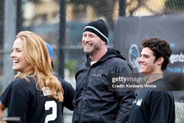 Former NFL quarterback Trent Dilfer attends "QB Legends On Demand" presented by Uber and Bai at Raymond Kimbell Playground on February 2, 2016 in San...