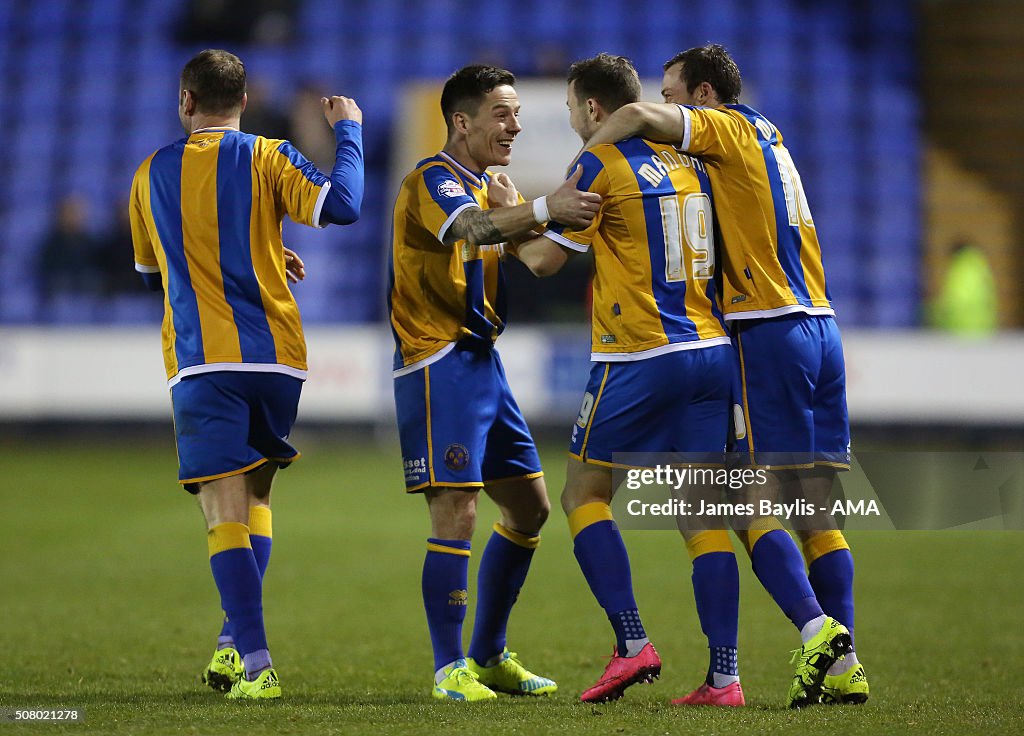 Shrewsbury Town v Southend United: Sky Bet League One