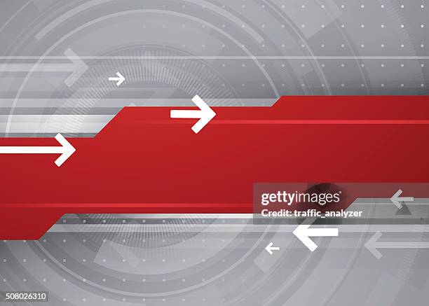 abstract technical background - white arrow stock illustrations
