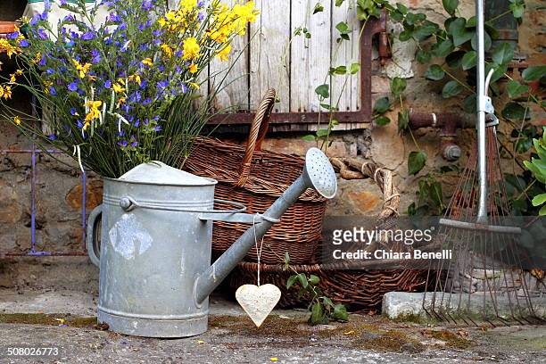 country life - wicker heart stock pictures, royalty-free photos & images