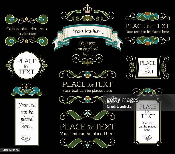 illustrations, cliparts, dessins animés et icônes de eléments de design - plaque commémorative