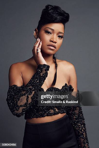 Keke Palmer poses for a portrait at the 2016 People's Choice Awards at the Microsoft Theater on January 6, 2016 in Los Angeles, California.