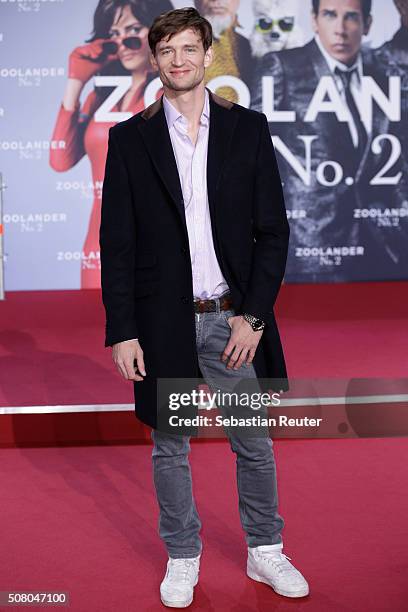 August Wittgenstein attends the Berlin fan screening of the film 'Zoolander No. 2' at CineStar on February 2, 2016 in Berlin, Germany.